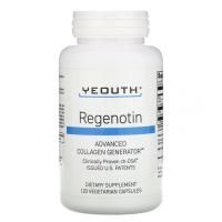 Yeouth, Регенотин, усовершенствованный генератор коллагена, 120 вегетарианских капсул