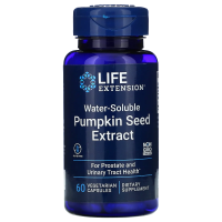Life Extension, Водорастворимый экстракт семян тыквы, 60 вегетарианских капсул