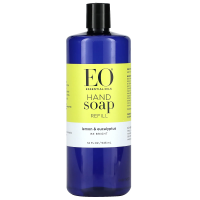 EO Products, Hand Soap, Refill, Lemon & Eucalyptus 32 fl oz (946 ml)