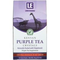 Life Extension, Кристаллы кенийского фиолетового чая, 14 упаковок-трубочек