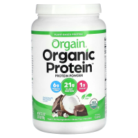 Orgain, Органический протеиновый порошок на растительной основе, шоколад и кокос, 920 г (32,4 унции)