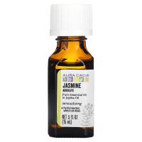 Aura Cacia, Jasmine Absolute, чувственный аромат, 5 жидких унций (15 мл)