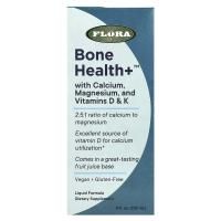 Flora, Bone Health + с кальцием, магнием и витаминами D и K, жидкий, 236 мл (8 жидк. Унций)