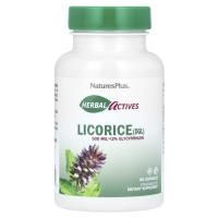 Nature's Plus, Herbal Actives, лакрица (ДГЛ), 60 растительных капсул