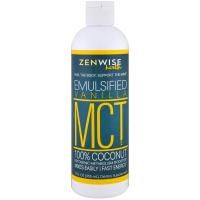 Zenwise Health, MCT Oil, 100% Coconut, Emulsified Vanilla , 12 fl oz (355 ml)