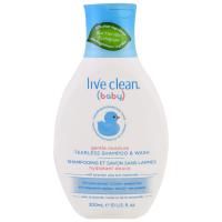 Live Clean, Для детей, мягкое увлажнение, шампунь и гель для душа без слез, 10 унций (300 мл)