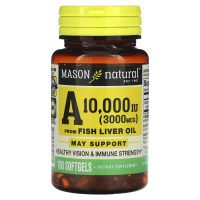 Mason Natural, Vitamin A, 10,000 IU, 100 Softgels