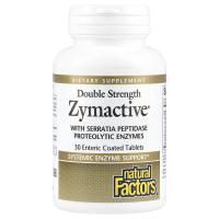 Natural Factors, Zymactive, двойная сила действия, 30 таблеток, покрытых кишечнорастворимой оболочкой