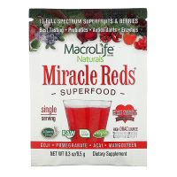 Macrolife Naturals, Miracle Reds, Superfood, Goji- Pomegranate- Acai- Mangosteen,  9.4 g