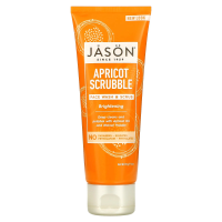 Jason Natural, Осветляющий абрикосовый скраб, Facial Wash & Scrub, 4 унции (113 г)