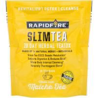 RAPIDFIRE, SlimTea, 28-дневный курс детоксикации на основе чая, Чай Маття, Настоящий лимонный вкус, 28 чайных пакетиков