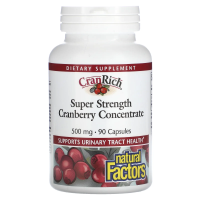 Natural Factors, CranRich, Клюквенный супер концентрат, 500 мг, 90 капсул