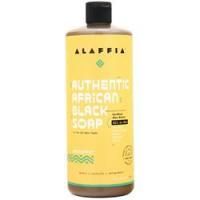 Alaffia, Аутентичное Африканское Черное мыло с мятой перечной 32 жидких унции