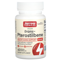 Jarrow Formulas, Трансптеростильбен, 50 мг, 60 растительных капсул