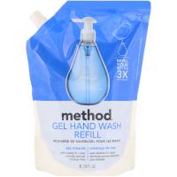 Method, Gel Hand Wash Refill, Sea Minerals, 34 fl oz (1 l)