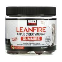 Force Factor, LeanFIre, Apple Cider Vinegar Gummies with Mother, Apple Cider Naturally Flavored, 60 Gummies
