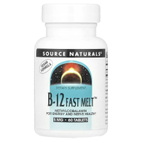 Source Naturals, B-12 Fast Melt, 5 мг, 60 таблеток