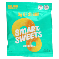 SmartSweets, Peach Rings, Peach, 1.8 oz (50 g)