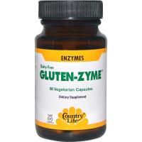 Country Life, Gluten-Zyme, 60 вегетарианских капсул