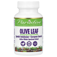 Paradise Herbs, Лист испанской андалузской оливы, 60 растительных капсул
