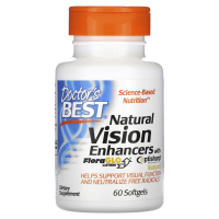 Doctor's Best, Натуральное средство для улучшения зрения, с лютеином FloraGlo, 60 мягких таблеток