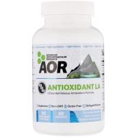 Advanced Orthomolecular Research AOR, Antioxidant LA, R(+) липоевая кислота и N-ацетил-цистеин, 90 растительных капсул