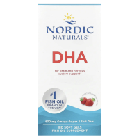 Nordic Naturals, DHA, Клубника, 500 мг, 180 мягких шариков