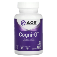Advanced Orthomolecular Research AOR, Cogni-Q, PQQ + CoQ10, 30 Vegan Capsules