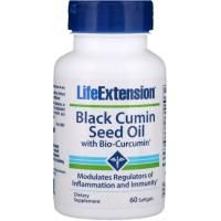 Life Extension, Масло семени черного тмина с биокуркумином, 60 мягких таблеток