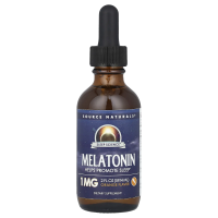 Source Naturals, Мелатонин жидкий сублингвальный Натуральный Апельсин 2 жидких унции