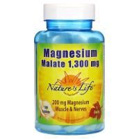 Nature's Life, Малат магния, 1,300 мг, 100  таблеток