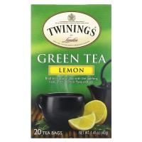 Twinings, Зеленый чай с ароматом лимона, 20 чайных пакетиков, 1,41 унции (40 г)
