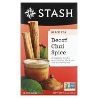 Stash Tea, Black Tea, Decaf Chai Spice, 18 Tea Bags, 1.1 oz (33 g)