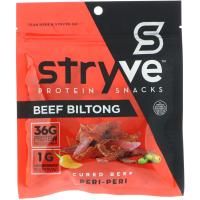 Stryve Foods, Protein Snacks Beef Biltong, Peri Peri, 2.25 oz (64 g)