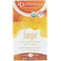 Davidson's Tea, Ayurvedic Infusions, Energize, 25 Tea Bags, 1.58 oz (45 g)