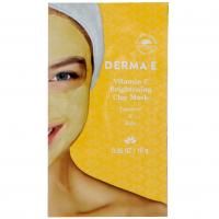 Derma E, Усиливающая сияние маска с глиной и витамином С, Куркума и кале, 0,35 унц. (10 г)