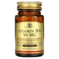 Solgar, Vitamin B6, 50mg, 100 Tablets