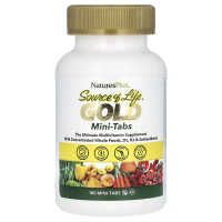 NaturesPlus, Source of Life®, Gold, лучшая мультивитаминная добавка, 180 мини-таблеток