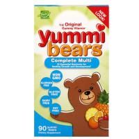 Hero Nutritional Products, Yummi Bears, комплекс поливитаминов, только натуральные фруктовые ароматизаторы, 90 вкусных жевательных мишек