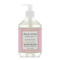 Deep Steep, Жидкое мыло для рук на основе арганового масла, с розовой водой и алоэ, 17,6 жидкой унции (520 мл)