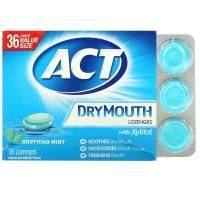 ACT, Dry Mouth Леденцы с успокаивающей мятой 36 шт
