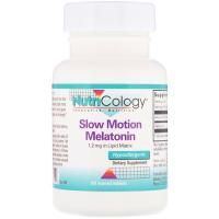 Nutricology, Мелатонин медленного действия, 60 делимых таблеток