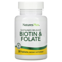 Nature's Plus, Biotin & Folate, 30 Tablets
