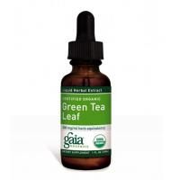 Gaia Herbs, Сертифицированные органические листья зеленого чая, 30 мл