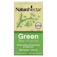 NaturaNectar, Green Bee Propolis, 60 вегетарианских капсул