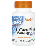 L-Carnitine Doctor's Best L-карнитин фумарат с биосинт карнитином 855 мг, 60 вегакапсул