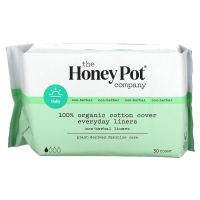 The Honey Pot Company, Органические прокладки на каждый день без трав, 30 шт.