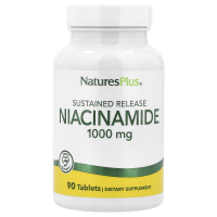 Nature's Plus, Ниацинамид, 1000 мг, 90 таблеток