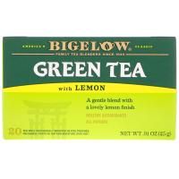 Bigelow, Зеленый чай с лимоном, 20 чайных пакетиков, 0,91 унции (25 г)