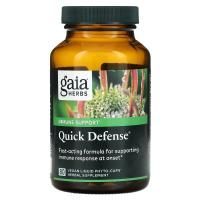 Gaia Herbs, Quick Defense`` 80 веганских жидких фито-капсул